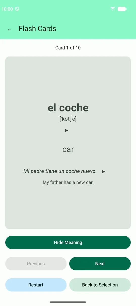 el coche, Spain